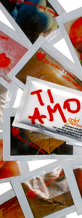 Vendita online zucchero bianco Gold in bustine gollezione Ti Amo