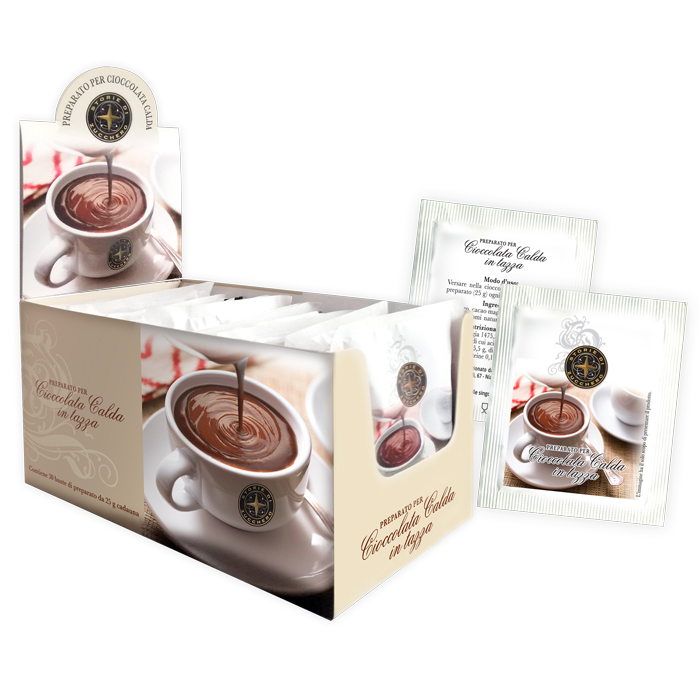 Vendita online preparato per cioccolata calda - Espositore da 30 buste